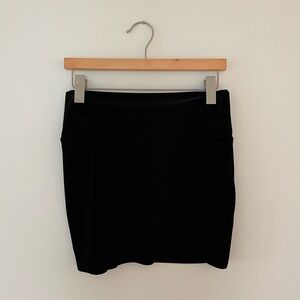bar III black velvet mini skirt. Size S. Like new.